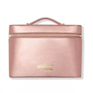Lancome 2025 Beauty Box Bag/Train Case Rose Gold LE NEW
